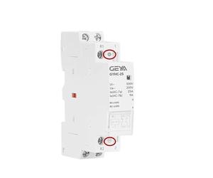 Contactor DC12V DC24V Voltaje de bobina 25A 2NO 2NC 1NO1NC 50/60Hz AC220V Voltaje principal(1P 25A 1NO AC220V)