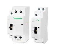 Contactor de CA CDCH8S tres monofásico 16A 20A 25A 32A 40A 63A 2P 4P Manual 220V 110V 24V con botón Control manija NCH8 CJX2(16A,AC220V,1NO1NC)