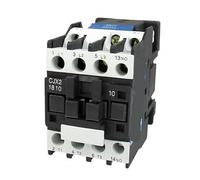 Contactor de CA CJX2-1810, 660 V, 32 A, 3 polos, NO, riel DIN de 35 mm, bobina de 380 V