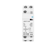 Contactor de CA Modular for el hogar, montado en Riel Din, 2P, 16A, 20A, 25A, 2NO, 2NC, 1NO, 1NC, AC220V, AC230V, 50/60Hz, for casa y Hotel(2P 20A 2NO)