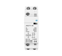 Contactor de CA modular montado en riel DIN 2P 16A 20A 25A 2NO 2NC 1NO 1NC AC220V AC230V 50/60Hz para casa y hotel (2P 16A 2NC)