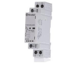 Contactor de instalación 24VAC/DC,2S,LED 22.32.0.024.4320 | Finder | 22.32.0.024.4320 | Contactor instalación montaje en serie