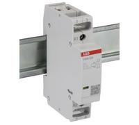 Contactor de instalación, modelo ESB16-20N-01, 2 contactos principales NO, 24 AC/DC, hasta 1 millón de usos, color blanco, 6,5 x 1,8 x 8,5 centímetros (referencia: 1SBE111111R0120)