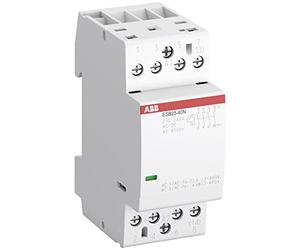 Contactor de instalación, modelo ESB25-20N-01, 2 polos, 2 contactos principales NO, 24V, 25A, color blanco, 6,5 x 3,6 x 8,5 centímetros (referencia: 1SAE231111R0120)