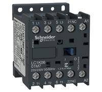 Contactor de potencia miniatura TeSys K 6A 3P 1NC bobina 230VAC terminales de tornillo