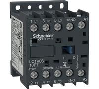 Contactor de potencia TeSys K AC3 16A 3P 1NO bobina 230VAC terminales de caja