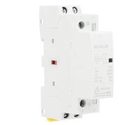 Contactor de voltaje CC, 25 A 12 V/24 V BCH8-25 2 NO CC, interruptor de contactor modular de voltaje doméstico, soporte de riel DIN para sistema de control inteligente (DC/24 V)