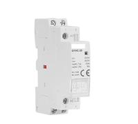 Contactor doméstico de carril Din AC24V 48V 110V 220V 2P 25A 2NC 2NO 1NO1NC 50/60Hz(1P 25A 1NO AC220V)