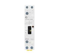 Contactor Manual 2P 16A 20A 25A 2NO o 2NC 220V 50/60Hz Control Manual uso doméstico Contactor de CA tipo carril Din(2P 20A 2NO 220V)