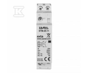 Contactor modular 25A 1NO+1NC 230V AC STM-25-11 EXT10000290