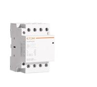 Contactor modular de CA for el hogar 380v trifásico 4P 25A 40A 63A 4NO bobina carril Din(4P 40A)