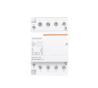 Contactor modular de CA for el hogar 380v trifásico 4P 25A 40A 63A 4NO bobina carril Din(4P 63A)
