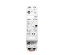 Contactor Modular de CA for el hogar, carril Din, 2P, 16A, 20A, 25A, 220V/230V, 50/60Hz, 2NO o 1NO, 1NC(220V 25A,2NC)