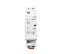 Contactor Modular de CA for el hogar, carril DIN, 2P, 25A, 220V/230V, 50/60Hz, 110V, 230V, 24V, 2NO, 2NC, 1NO1NC(2NO,220V)