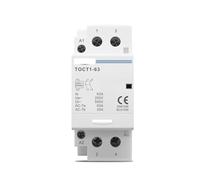 Contactor Modular de CA for el hogar, carril Din, 2P, 40A, 63A, 220V/ 230V, 50/60Hz, TOCT1 2NO 1NO1NC 2NC(40A,2NC)