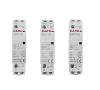 Contactor Modular de CA for el hogar, montado en carril Din, 2P, 16A, 20A, 25A, 1NO, 1NC, 2NO, 2NC, CA 220V, 230V, 50/60Hz(2P 20A 2NC)