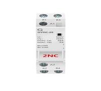 Contactor Modular de CA montado en Riel Din for casa inteligente, casa, Hotel, AC220V 2P 16A 20A 25A 2NC 2NO 1NO1NC 50/60Hz(2P 16A 1NO1NC)