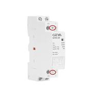 Contactor Modular de carril Din DC12V DC24V voltaje de bobina 25A 2NO 2NC 1NO1NC 50/60Hz AC220V Contactor DC(2P 25A 1NO1NC DC24V)