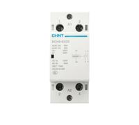 Contactores de CA domésticos CHNIT NCH8 riel DIN, 220 V/230 V, 500 V~, 2 polos, 40 A, 63 A, contactor modular(Nch8-63a-20 2no)