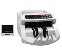 Contador de billetes profesional con detector de billetes falsos y doble pantalla LED