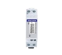 Contador de energía SDM120DB 5 A 220/230V Monofásico Carril DIN 17,5mm Retroiluminación blanca