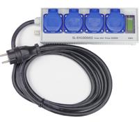 Contador de energía y de horas como regleta de 4 tomas SL-EH100MID (calibrado)
