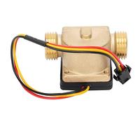 Contador de Sensor de Flujo de Agua Macho G1/2in Medidor de Flujo Hall de Latón Caudalímetro DC 3-24 V para Calentadores de Agua Máquinas de Tarjetas