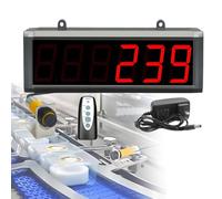 Contador digital automático, pantalla de 6 dígitos, 0-999999, rango de sensor de 30 cm/70 cm/5 m, memoria de apagado, para cintas transportadoras y líneas de producción
