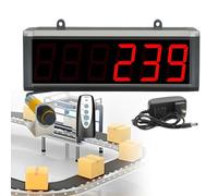 Contador digital LED automático con memoria de apagado, rango de conteo 0-999999 para líneas de montaje de fábrica, sensor de 500 cm