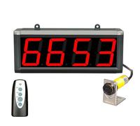 Contador digital LED de 3 pulgadas, pantalla PlusMinus de hasta 9999, ideal para conteo de visitantes, líneas de montaje, cintas transportadoras, seguimiento de vehículos de flujo de paso y mucho más.