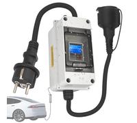Contador Eléctrico Digital Móvil para Enchufe de 230V 16A para Coche de 2KW
