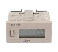 Contador eléctrico Digital totalizador, H7ET-BVM LED Medidor de Contador Digital Contador con Pantalla LCD de 6 dígitos Modos de Hora/Minuto/Segundo