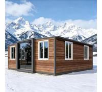 Container Tiny Home, casa modular prefabricada, diseño de casa portátil | Casa contenedor prefabricada con baño y cocina de 1 a 3 dormitorios, cabina modular para adultos u oficina