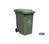 Contenedor 2 ruedas 360lt color verde
