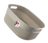 Contenedor Curver Filo de plástico reciclado 12L, beige