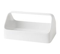 Contenedor de almacenamiento CAJA DE MANO 28 x 14 cm, blanco, plástico, RIG-TIG