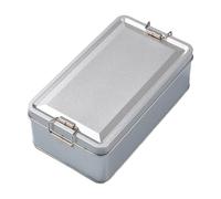 Contenedor de almacenamiento de metal: lata rectangular para galletas