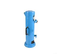 Contenedor de almacenamiento portátil para varilla de soldadura, tubo de aluminio a prueba de humedad de 5 kg con calentador integrado para electrodos de 400 mm, caja de secadora industrial (azul)