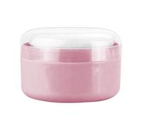 Contenedor de baño en polvo soplo - Estuche de almacenamiento de tapicería, organizador de viaje portátil | Soporte compacto a prueba de humedad, desbroche de aplicación, perfecto para mujeres cuidado