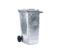 Contenedor de basura de acero, DIN EN 840 capacidad 240 l, galvanizado en caliente