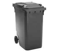 Contenedor de basura de plástico DIN EN 840 capacidad 360 l, A x H x P 665 x 1115 x 880 mm