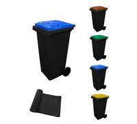 Contenedor de basura reciclables Ecodiseño 120L 2 ruedas Blue lid 120 + bags