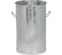 Contenedor de basura sin tapa, de acero capacidad 60 l, altura 630 mm