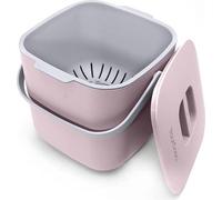 Contenedor de compostaje de 7 litros para los residuos orgánicos diarios en la cocina, apto para lavavajillas, hermético, con un recipiente interior extraíble, cubo de basura para residuos orgánicos c