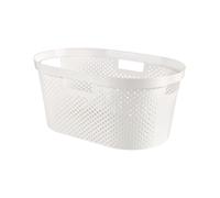 Contenedor de lavandería blanco Curver Infinity 40L