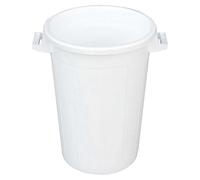 Contenedor de residuos blanco de 100 litros - diámetro 47 cm, altura 66 cm