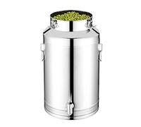 Contenedor Hermético De Acero Inoxidable Cubo Para Vino Cubo Para Harina Con Grifo Para Hogar Cocina Despensa Encimera Estantes Autocaravana Alimentos Secos Azúcar, Recipiente Durable Organizador De G