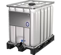 Contenedor IBC, válvula de corredera capacidad 600 l, natural