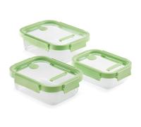Contenedor para alimentos, juego de 3 piezas, rectangular, vidrio, Lékué