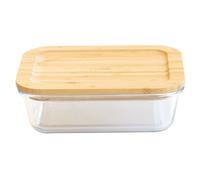 Contenedor para alimentos PKV-008 650 ml, vidrio / bambú, Pebbly